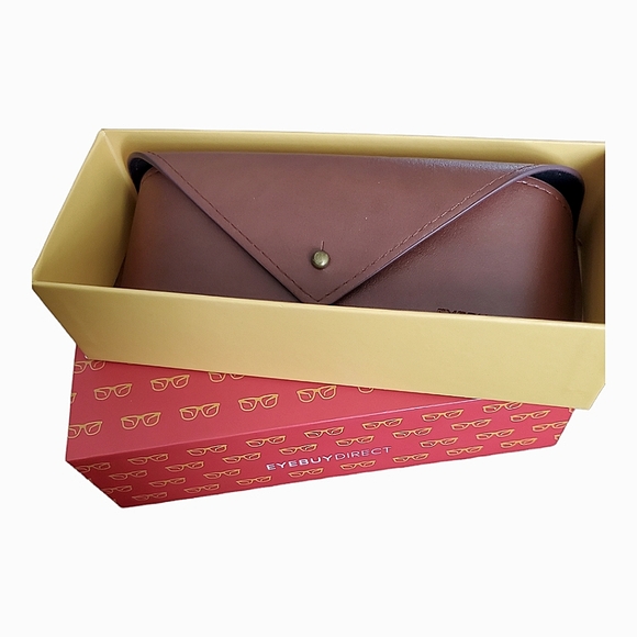 Eye Buy Direct Glasses Case Rich Brown - Picture 1 of 5